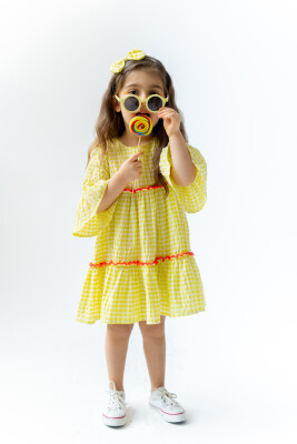 Girl Yellow Dress Ruffle 7-10Y Pixy Love 2070-PL24SCM294194403-1 - Pixy Love