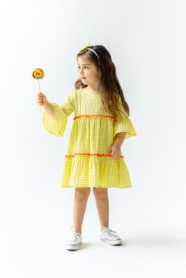 Girl Yellow Dress Ruffle 7-10Y Pixy Love 2070-PL24SCM294194403-1 - Pixy Love (1)