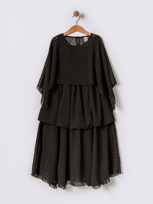 Girl's Chiffon Dress 11-14Y Pafim 2041-2025Y1026 Black