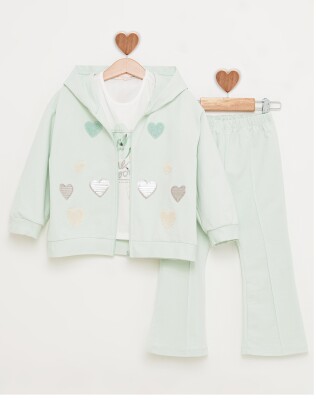 HEART EMBROIDERED TRACKSUIT BabyRose 3-6 Y BabyRose 1002-7815 - 1