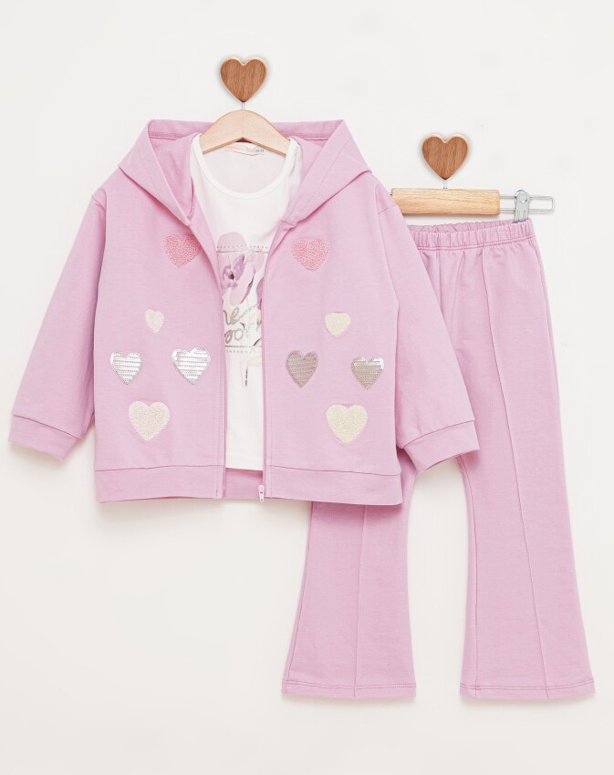 HEART EMBROIDERED TRACKSUIT BabyRose 3-6 Y BabyRose 1002-7815 - 2