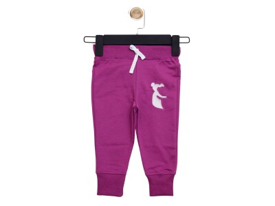 Koola Embroidered 1-4 Years Tracksuit Bottoms 1-4Y Nickel 2060-20126 Damson Color