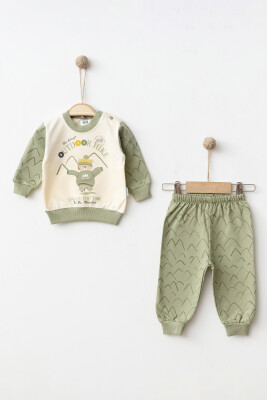 Optan Boy's 2-Piece Tracksuit 3-9M Hoppidik 2017-2368 Green Almond