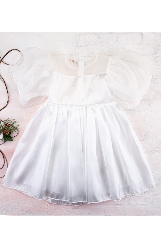 Organza Bow Dress Büşra Bebe 1016-212035 - 2