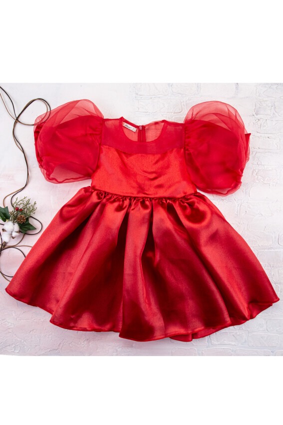 Organza Bow Dress Büşra Bebe 1016-212035 - 4