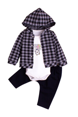 Penguin Printed Bodysuit 3-Piece Set 3-12M Kidexs 1026-90171 - 1