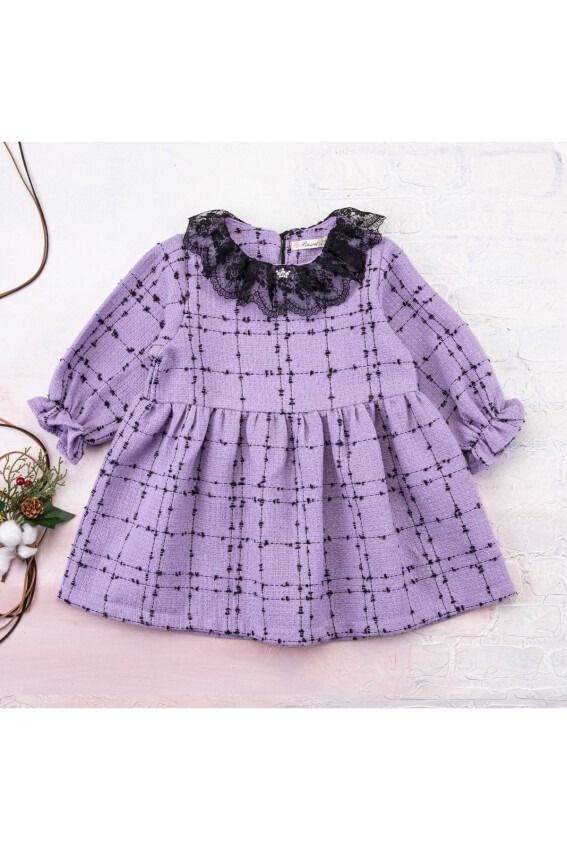 Plaid Dress Büşra Bebe 1016-212047 - 3