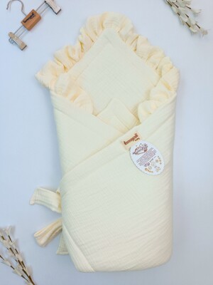 Wholesale Baby Unisex Swaddle 0-18M Tomuycuk 1074-45451 Кремовый цвет 