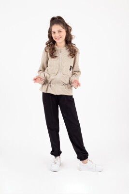 Wholesale Girl's Double Pocket Tracksuit Set 14-15Y Pafim 2041-K24-8004 - Pafim (1)