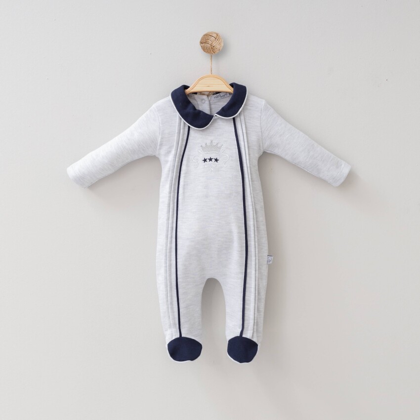 Baby Boy King Crown Romper 0-6M Miniborn 2019-6068 - 2