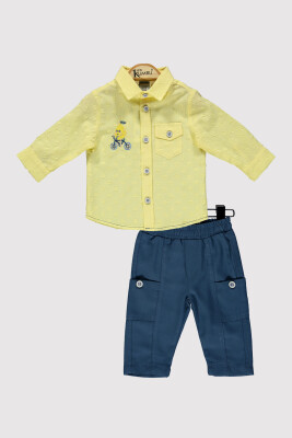 Baby Boy Lemon Embroidered Set 6-18M Kumru Bebe 1075-4214 - Kumru Bebe (1)