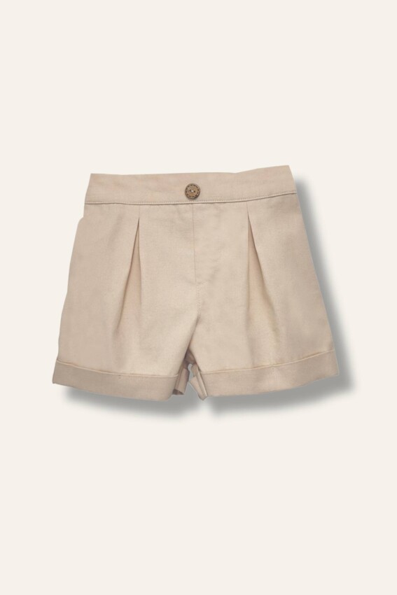 Baby Boy Pocket Detailed Gabardine Shorts 6-24M Mininio 2062-251M1LBT02 - 1