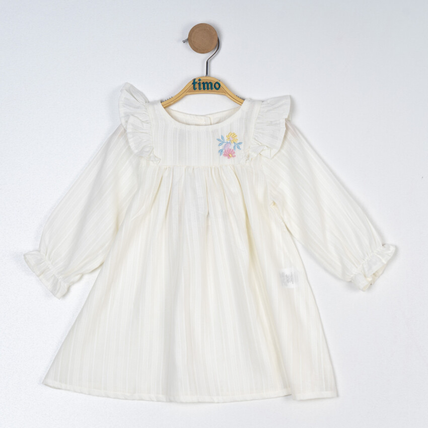 Baby Girl Embroidered Dress 6-24M Timo 1018-TK5DÜ042257421 - 2