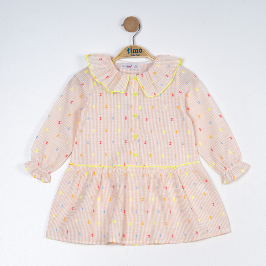 Baby Girl Ruffle Collar Dress 6-24M Timo 1018-TK5DÜ042257551 - 3