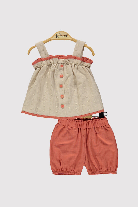 Baby Girl Suspender Set 6-18M Kumru Bebe 1075-4392 - 1