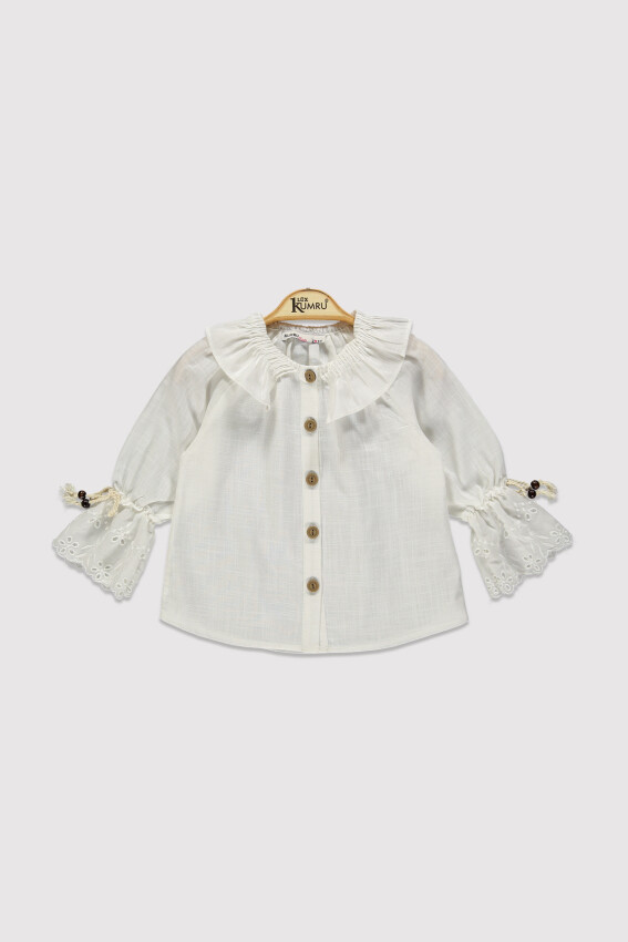 Bow Sleeve Shirt 10-13Y Kumru Bebe 1075-4236 - 3