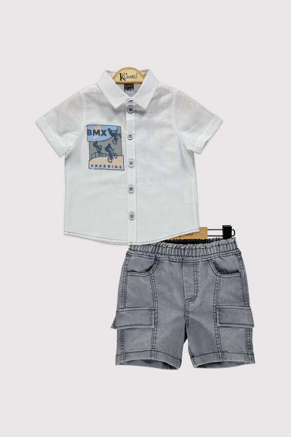 Boy Printed Suit 2-5Y Kumru Bebe 1075-4279 - 1