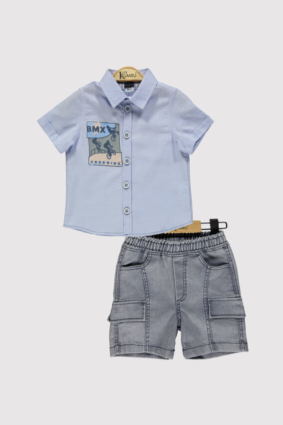 Boy Printed Suit 2-5Y Kumru Bebe 1075-4279 - 2