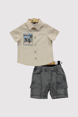 Boy Printed Suit 2-5Y Kumru Bebe 1075-4279 Бежевый 