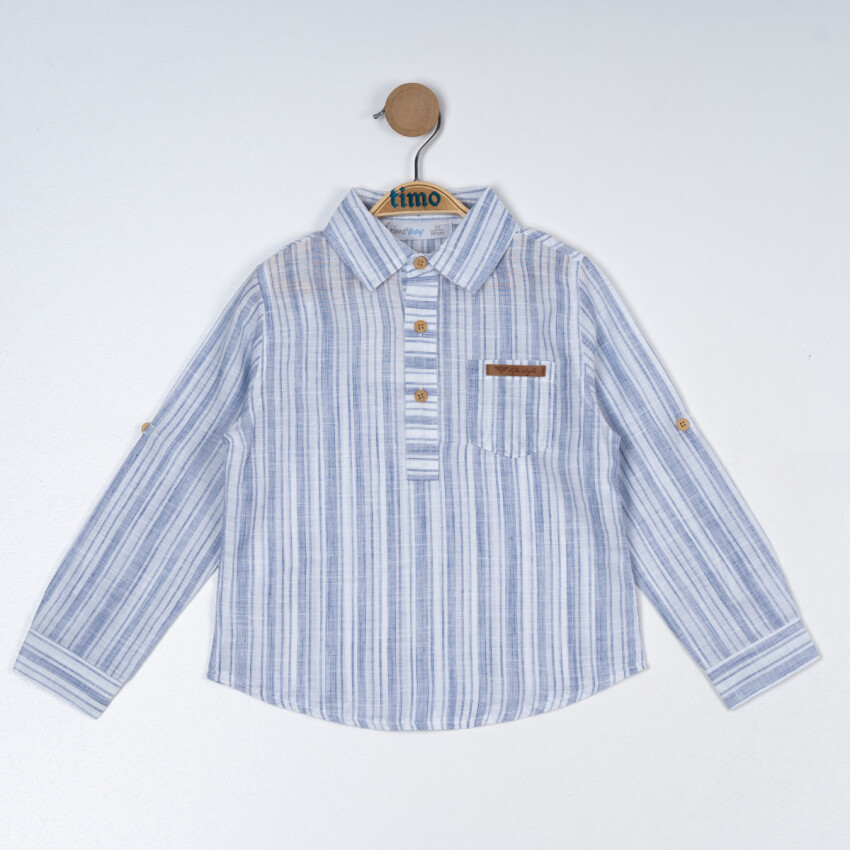 Boy Striped Shirt 6-9Y Timo 1018-TE5DÜ012257653 - 3