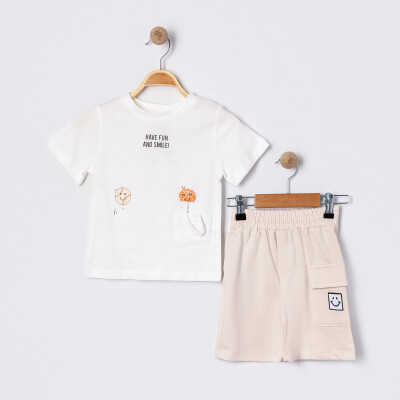 Boy's Double Shorts Set 2-5Y Tuffy 1099-TFB-5460 Экрю