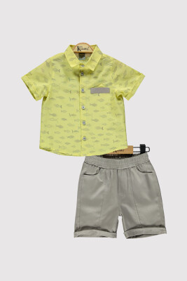 Boys Fish Shorts Set 2-5Y Kumru Bebe 1075-4292 - Kumru Bebe