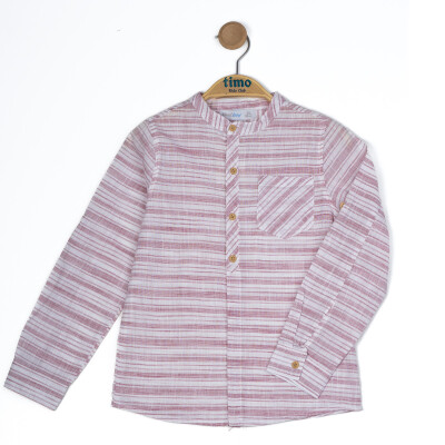 Boy's Mandarin Collar Shirt 6-9Y Timo 1018-TE5DÜ012244223 - Timo (1)