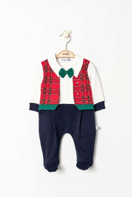 Christmas Gentleman Romper 0-6M Miniborn 2019-6355 - Miniborn