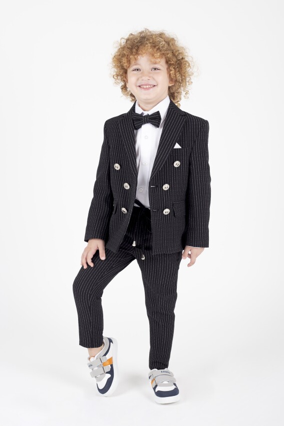 Double Breasted Jacket Vest Full Suit 8-12Y Terry 1036-5696 - 1