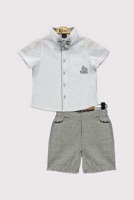 Embroidered Boy Shirt Set 6-18 M Kumru Bebe 1075-4318 - Kumru Bebe