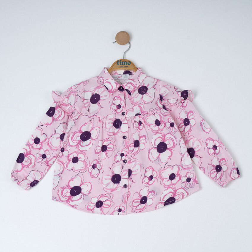 Girl Rose Patterned Shirt 2-5Y Timo 1018-TK5DÜ014244283 - 2