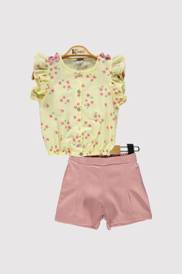 Girl Shirt Daisy Set 2-5Y Kumru Bebe 1075-4294 - Kumru Bebe