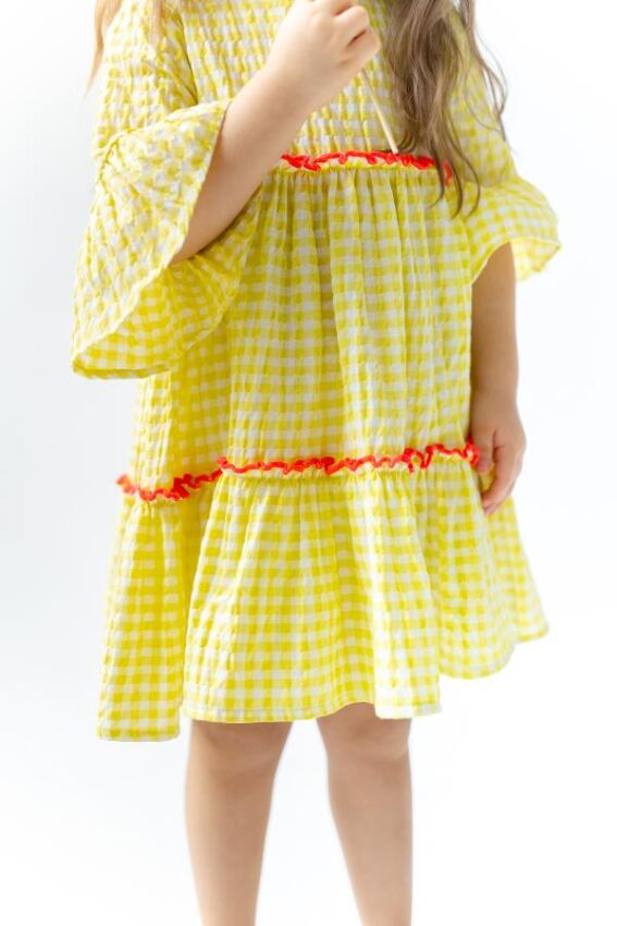 Girl Yellow Dress Ruffle 7-10Y Pixy Love 2070-PL24SCM294194403-1 - 6