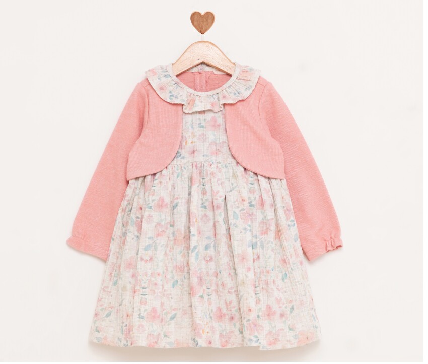 Girls Knitwear Bolero Printed Dress 1-4Y BabyRose 1002-4861 - 3