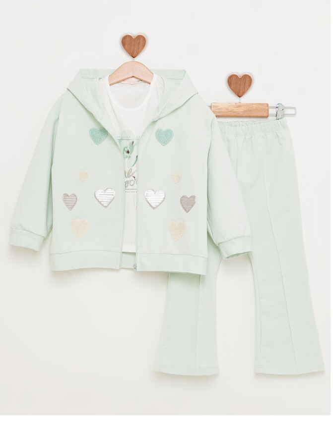 HEART EMBROIDERED TRACKSUIT BabyRose 3-6 Y BabyRose 1002-7815 - 1