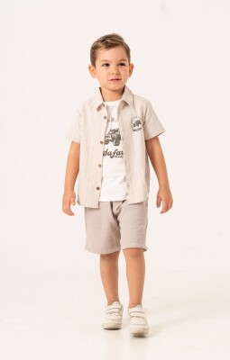 Safari Printed Shirt 3-Piece Boys Suit 2-5Y Sani 1068-30016 - Sani