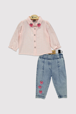 Strawberry Collar Shirt Set 6-18M Kumru Bebe 1075-4219 - Kumru Bebe (1)