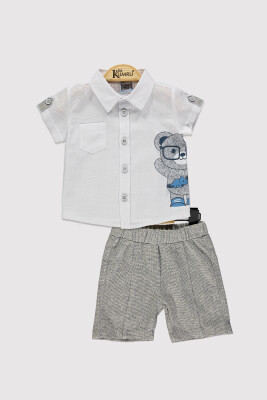 Teddy Bear Baby Boy Shirt Set 6-18M Kumru Bebe 1075-4316 Белый 