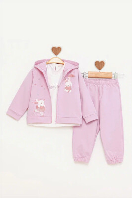 TINY RABBIT EMBROIDERED TRACKSUIT BabyRose 9-24 M BabyRose 1002-7810 - Babyrose (1)