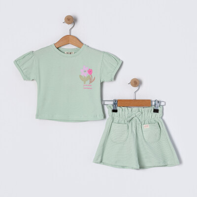 Tuffy Girls Shorts Set 2-5Y Tuffy 1099-TFA-5701 Светло-зелёный 