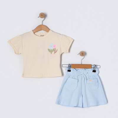 Tuffy Girls Shorts Set 2-5Y Tuffy 1099-TFA-5701 Льдисто-голубая