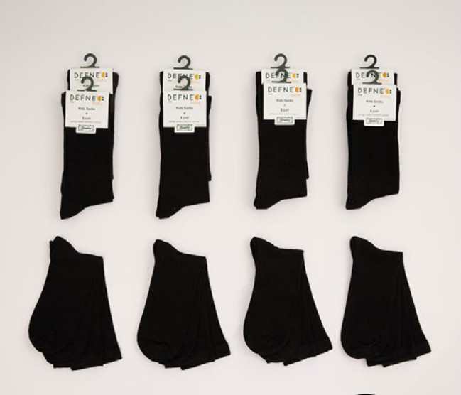 Wholesale 12-Piece Boys Bamboo Socks Defne 1064-DFN1Ç-E013-23(5-6) - 1