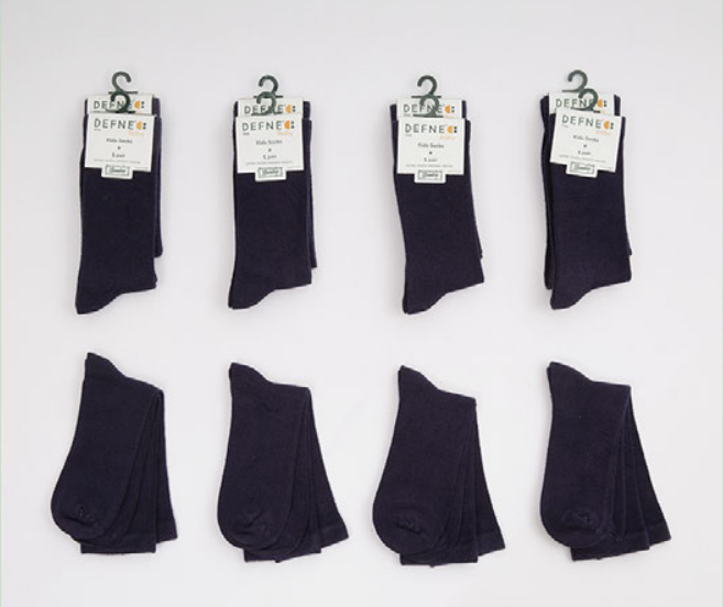 Wholesale 12-Piece Boys Bamboo Socks Defne 1064-DFN1Ç-E014-23(9-10) - 1