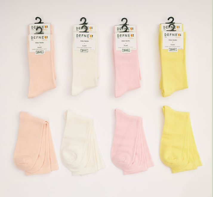 Wholesale 12-Piece Girls Bamboo SocksDefne 1064-DFN1Ç-K013-23(11-12) - 1