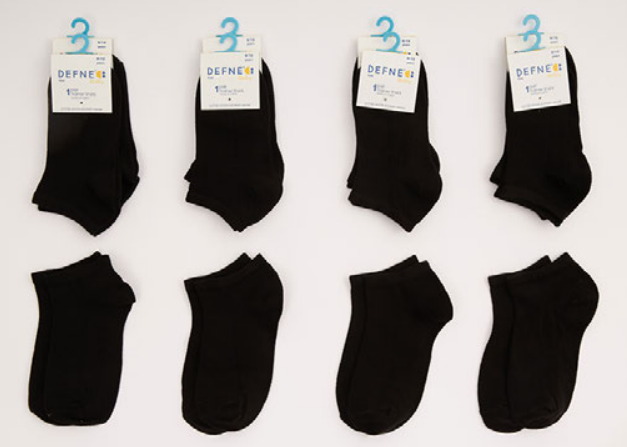 Wholesale 12-Piece Unisex Kids SocksDefne 1064-DFNÇ-1PE001-23(11-12) - 1