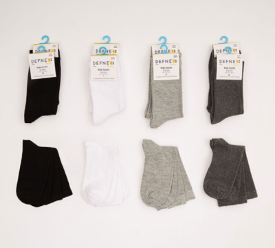 Wholesale 12-Piece Unisex SocksDefne 1064-DFN1Ç-E007-22(5-6) - Defne