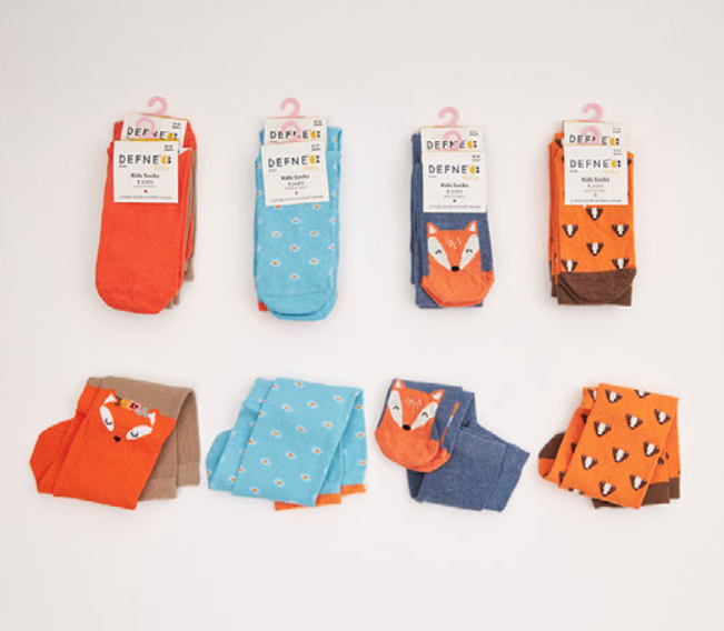 Wholesale 12-Piece Unisex SocksDefne 1064-DFN1Ç-K004-22(11-12) - 1