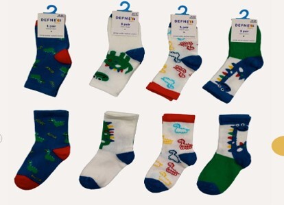 Wholesale 12pcs Baby Boy Socks 6-12M Defne 1064-DFN1B-E009-24(6-12) - 1