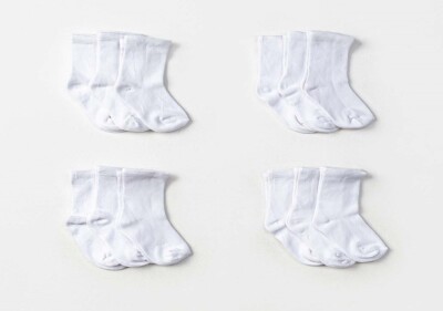 Wholesale 12pcs Baby Girl Socks 6-12M Defne 1064-DFN3-K037-23(6-12) - Defne