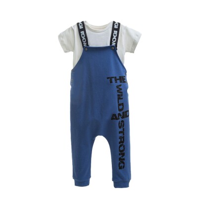 Wholesale 2-Peice Boys Rompers With T-Shirt 2-5Y Wogi 1030-WG-2401-4 - 2
